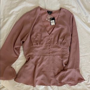 Blush long sleeve shirt